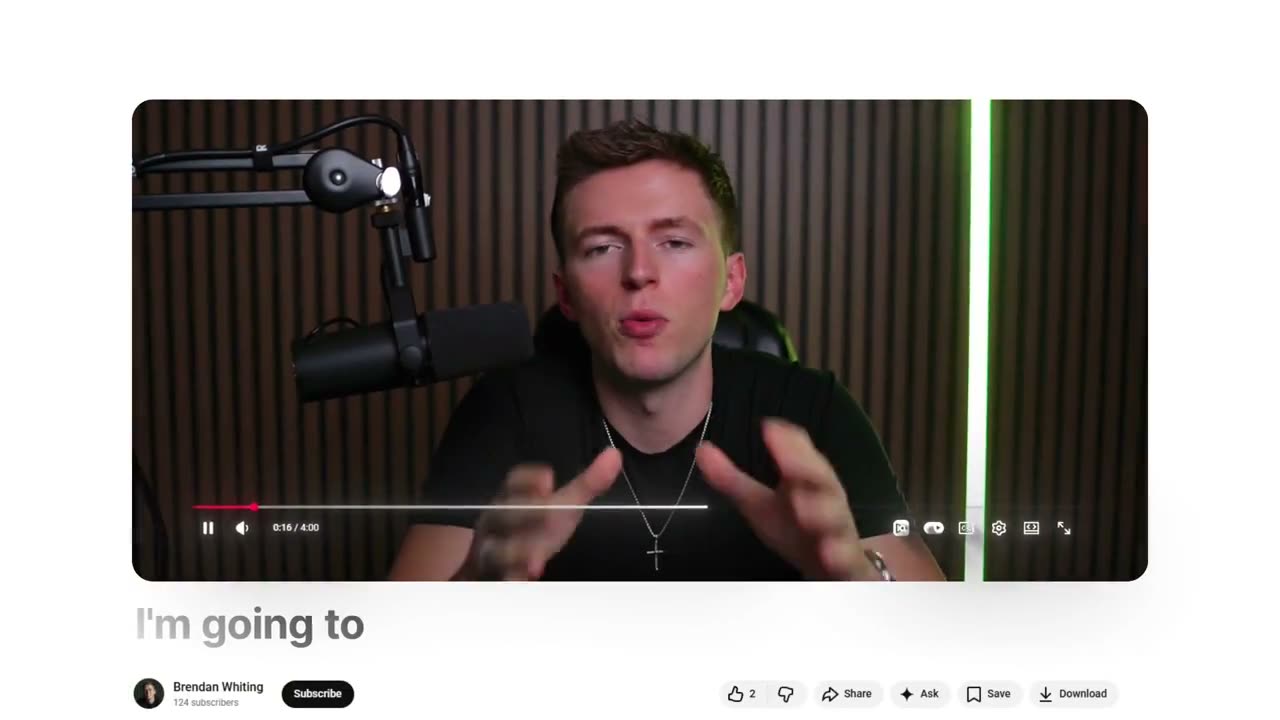 Brendan Whiting in a YouTube video