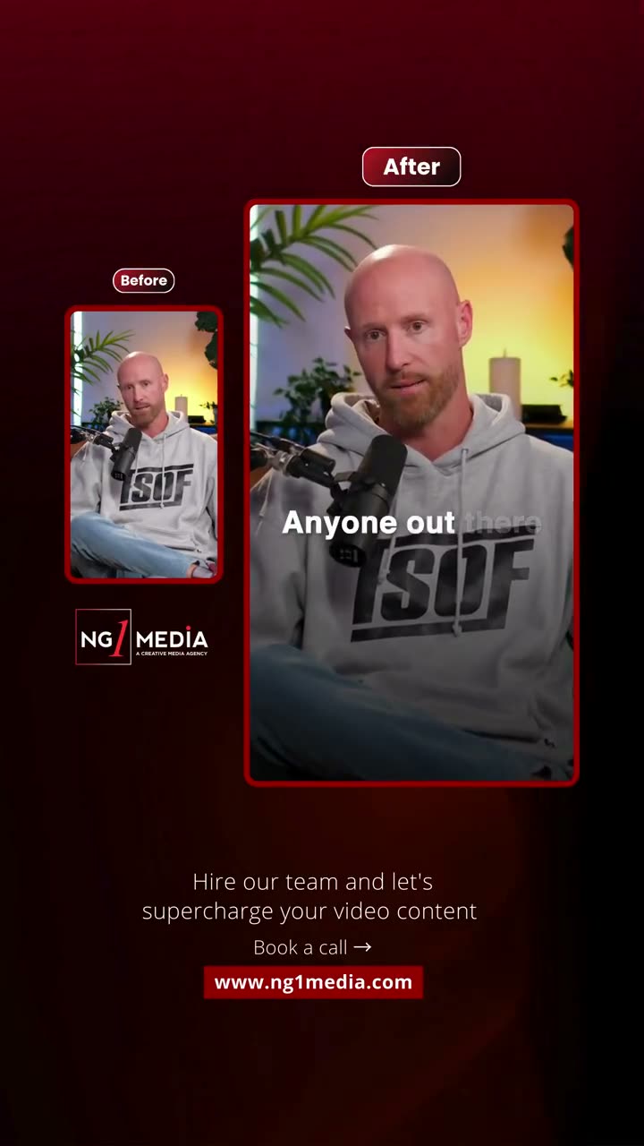 Before and after NG1 Media content treatment
